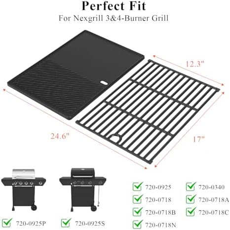 Hisencn Grill Replacement Parts for Nexgrill 4 Burner 720-0925P - Image 3
