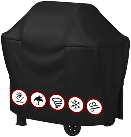 SHINESTAR 52in Grill Cover for Weber Spirit 200/300 Series, Velcro Straps by SHINESTAR