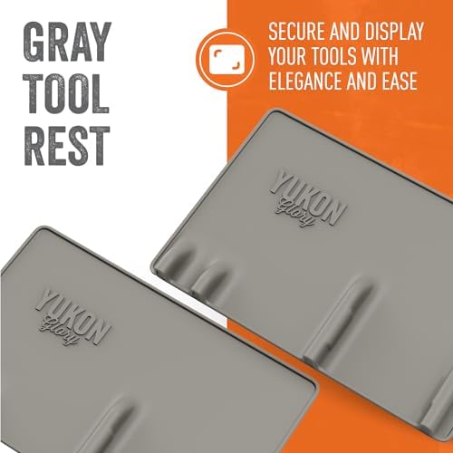 Yukon Glory Silicone Tool Rest Mat, Grey, Holds 3 Grill Tools - Image 3