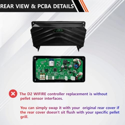 D2 WiFIRE Controller Replacement with Traeger Ironwood 650 885,Pro 575 780,Timberline 850 1300,Silverton 620 810 Pellet Grills Parts No Pellet Sensor Function - Image 4