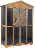 Gowoodhut Large Outdoor Storage Cabinet Tool Shed with 6 Adjustable Shelves by Gowoodhut