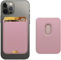 iLodn Magnetic Wallet Compatible with MagSafe for iPhone 17 16 15 14 13 12 Pro Max Air Plus Model, Mag 3 Safe Card Holder Stick on Accessories for Cell Phone & Case, Pink by iLodn