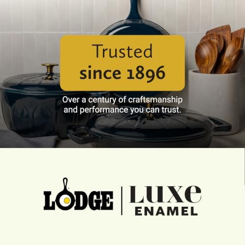 11" Luxe Enamel Skillet, Marine - Image 7