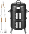 VIVOHOME 3-in-1 Vertical Charcoal Smoker by VIVOHOME