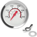 1.8 Inch Grill Temperature Gauge for CharBroil Grill Thermometer Replacement G432-8L00-W1 Charbroil Advantage Tru-Infrared Performance Grill 463377319 463630021 463448021, Stainless Steel Temp Gauge by BBQFuture