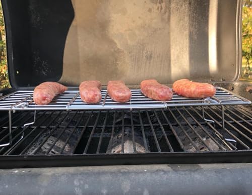BBQ Future Universal Adjustable Warming Rack for Grills, Folding Stainless Steel Upper Rack for Pit Boss Traeger Pellet Smoker Weber Charbroil Gas Grill Blackstone Griddle & More, Dishwasher Safe - Image 6