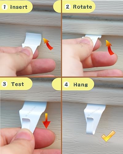 NACETURE Vinyl Siding Hooks Hanger Siding Clip for Hanging, 20 Pack - Image 5