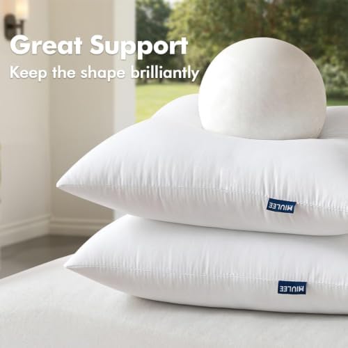 MIULEE Pack of 2 12x20 Inch Outdoor Pillow Inserts - Image 4