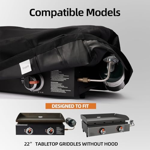 Griddle Cover for Blackstone 22" Tabletop Grill Without Hood, Cover Only - Image 7