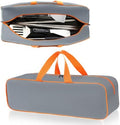 Grill Utensil Storage Bag for Outdoor Grilling, 24 x 8 x 8 in, Gray by Unknown