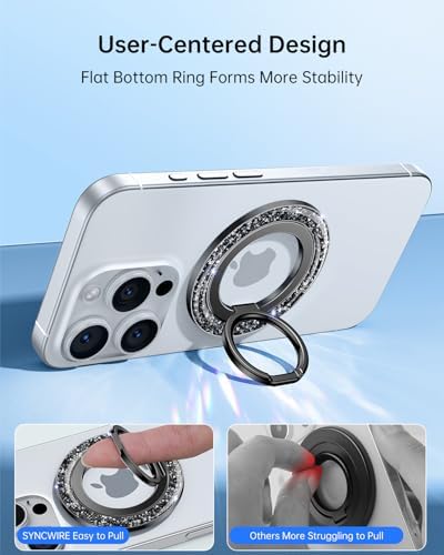 SYNCWIRE for MagSafe Phone Grip, Magnetic Phone Ring Holder Stand Kickstand - Image 5