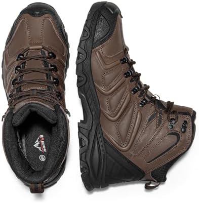 NORTIV 8 Men's Ankle High Waterproof Hiking Boots - Image 6
