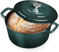 Nuwave 6 Qt PFAS-Free Enamel Cast Iron Dutch Oven Pot with Lid, Pine Forest by NuWave