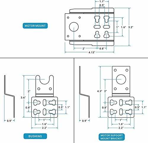 6902 Universal Barbecue Grill Stainless Steel Rotisserie Motor Bracket - Image 5