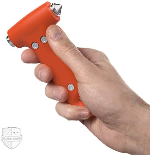 Swiss Safe Car Safety Hammer Window Breaker Tool with Seatbelt Cutter - Image 5