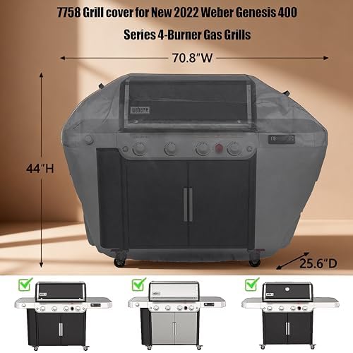 70 Inch Grill Cover for 4-7 Burner Weber Kenmore nexgrill charbroil - Image 2