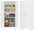 GAIOUS 71''Tall Metal Garage Storage Cabinet,File Cabinet with Door and Adjustable Shelves, Outdoor Steel Tool Cabinet for Home,Office,Warehouse,Garage,White by GAIOUS