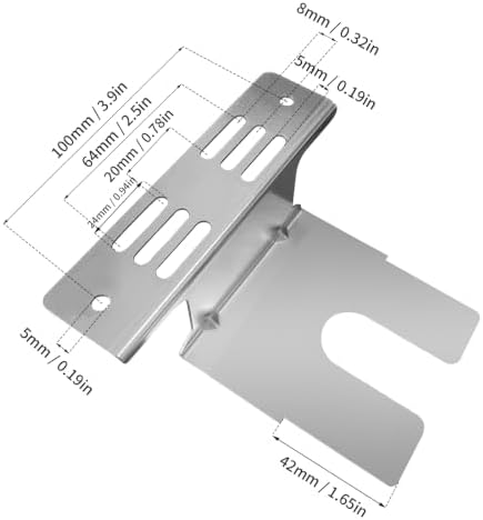 Rotisserie Motor Bracket Set, Stainless Steel BBQ Grill Replacement Parts, Stable Barbecue Rotisserie Accessory Kit for Backyard Patio Outdoor Camping Cooking - Image 4