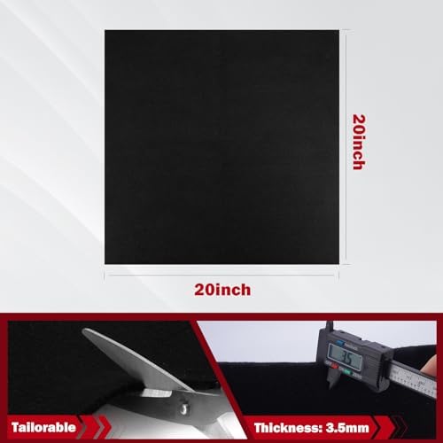 kanhiro Carbon Felt Welding Blanket Fireproof - 20" X 20" Heat Resistant Fabric 1800°F High Temp Insulation Blanket, Heat Shield Mat for Grill Stove Pit, Welding Pad for Plumbing Brazing - Image 2