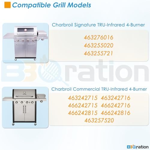 17" Grill Grates and Emitter for Charbroil TRU Infrared 4-Burner 463255020 463242715 463242716 463276016 466242715 463257520 Parts for Charbroil Grill Replacement Parts - Image 2