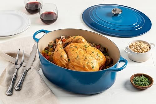 Le Creuset Enameled Cast Iron Oval Dutch Oven, 8 qt., Marseille - Image 5