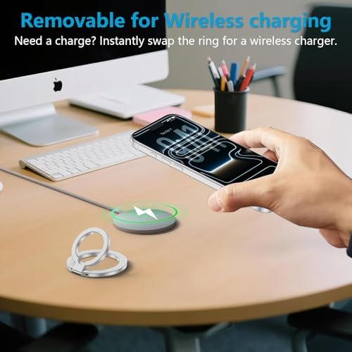 Magnetic Phone Grip, MagSafe Phone Ring Holder Two-Sided Magnet Kickstand - Image 4