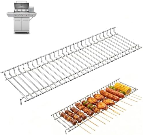 Grill Warming Rack for Home Depot Nexgrill 4 Burner 720-0830H, 25.59" Stainless Steel Nexgrill Top Grill Rack for Nexgrill Replacement Parts, Upper WarmingRack for Expert Grill 4 Burner 720-0789H by LSBABQ