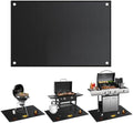Under Grill Mat 48 x 30inch, Double-Sided Fireproof Under Grill Mats by iforyHealthyLiving