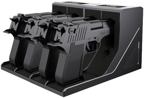 SUMING Universal Pistol Rack, Handgun Rack Pistol Holder for Gun Safe, Gun Holder Protective Pistol Stand Gun Storage Fit Most Handguns by SUMING