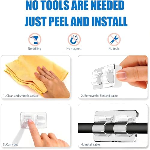 Hooks for Outdoor String Lights, 30Pcs Heavy Duty Clear Outdoor Light Clips - Image 4