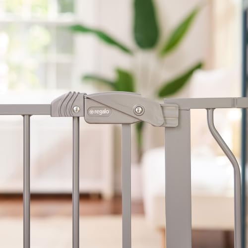 Regalo Safety 29"-49" Extra Wide Baby Gate, Bottom of Stairs & Doorways - Image 5