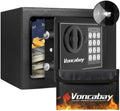 Voncabay Money Safe Box for Home with Digital Keypad, 0.23 Cu. Ft., Black by Voncabay