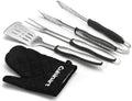Cuisinart 3‑Piece Stainless Steel BBQ Grilling Tool Set with Grill Glove – Outdoor Grill Accessories, Perfect Grilling Gift for Men, Dads & Grill Masters, CGS-134BL by Cuisinart
