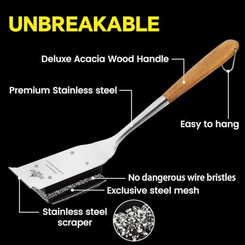 XUDAKAIXIN Grill Brush Bristle Free,with 5 BBQ Replacement Head - Image 4