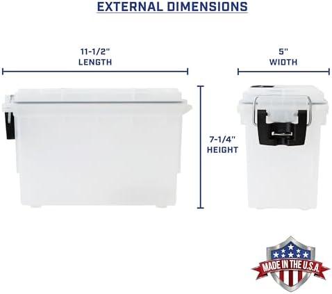 Sheffield 12635 Ammo Box Made in USA Stackable Lockable Ammo Storage Box - Image 2