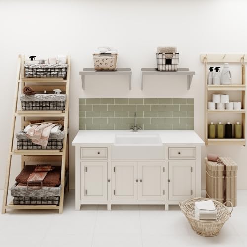 AmGood 12" Width x 24" Length | Stainless Steel Wall Shelf | Turned-Down Edge | Metal Shelving | Heavy Duty | Commercial Grade | Wall Mount | NSF Certified - Image 6