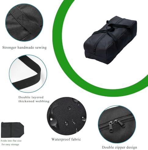 Sports Duffle Bag - Waterproof Baseball Equipment Organizer with Shoe Compartment, Wet Pocket & Carry Straps for Gym, Travel, Badminton & Pack 'n Play Storage (20L-22.8''(L)x7.48''(W)x7.48''(H)) - Image 6