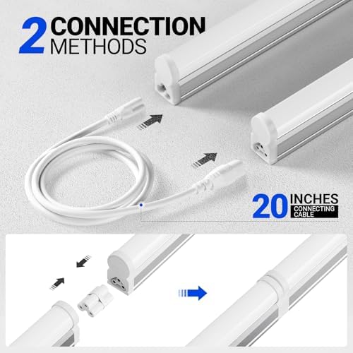 Barrina LED T5 Integrated Single Fixture, 4FT, 2200lm, 6500K 20W, 6 Packs - Image 5