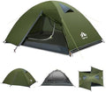 Night Cat 2-Persons Backpacking Tent: Waterproof Lightweight Camping Tent for Two People Hiking Outdoor Mountain with Aluminum Poles and Rainfly Green by NightCat