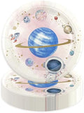 50PCS Space Themed Paper Plates Party Supplies Decorations, 7Inch Outer Space Dessert Plates Disposable Astronaut Planet Cake Plates Tableware Dinner Set for Boys Girls Birthday Baby Shower by Unknown