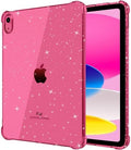 Clear Glitter Pink Case for iPad A16 11th/10th Gen 11/10.9" 2025/22 by MOBIXXforAccessories