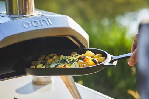 ooni Cast Iron Sizzler Pan - Griddle Frying Pan, 12" x 6" Sizzler Plate with Removable Handle and Stainless Steel Trivet, Pre-Seasoned Non-Stick Oven Safe Cookware, Pizza Oven and BBQ Accessories - Image 6