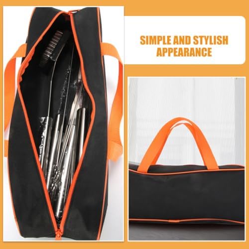 Outdoor Barbecue Tools Bag Camping Organizer with Zipper, Oxford Cloth - Image 3