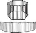 Toddleroo by North States - 3 In 1 Arched Décor Metal Superyard Baby Play Yard: 6 Panel Playpen, Baby Gate, or Extra Wide Baby Fence - Encloses Up to 10 Square Feet - 30 Inches Tall - Matte Bronze by ToddleroobyNorthStates