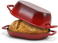 Northriver Casting Enameled Cast Iron Oval Dutch Oven for Bread Baking，12"x8" Bread Pot with Lid，Ideal for Sourdough, Artisan Loaves & Family Meals，5 Qt by NorthriverCasting