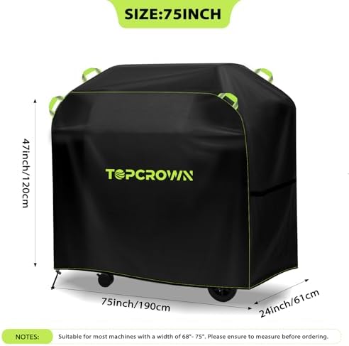 Topcrown Grill Cover for Outdoor Grill Waterproof BBQ Gas Grill Cover (75") - Image 2