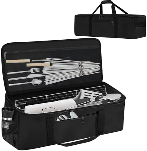 Grill Tool Storage Bag,22" BBQ Utensil Accessories Storage with Pockets by Unknown