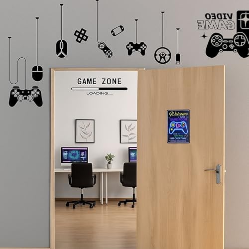 Welcome To The Game Room Metal Sign, Chic Wall Decor - Image 5
