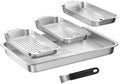 G.a HOMEFAVOR Grill Basket Set, BBQ Grill Tray, 3-Piece by GaHOMEFAVOR