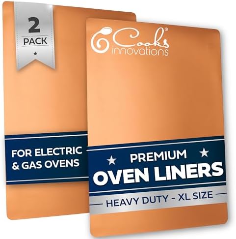 Cooks Innovations Non-Stick Oven Liner 2 Pack BPA-Free Heat Resistant Mat by CooksInnovations